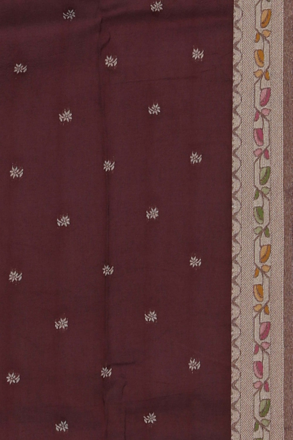 Brown Shimmering Saree