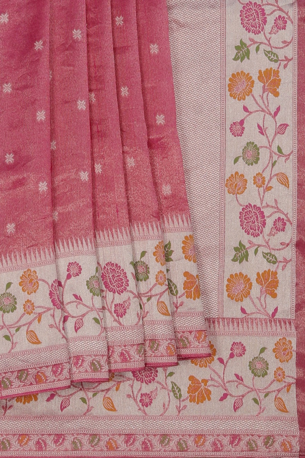 Pink Shimmering Saree