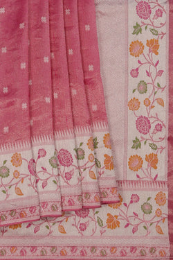 Image of Pink Shimmering Saree