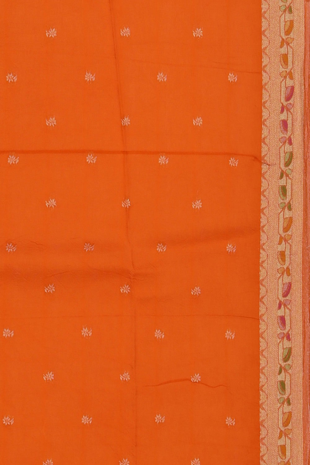 Image of Orange Shimmering Saree