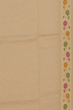 Image of Beige Shimmering Saree