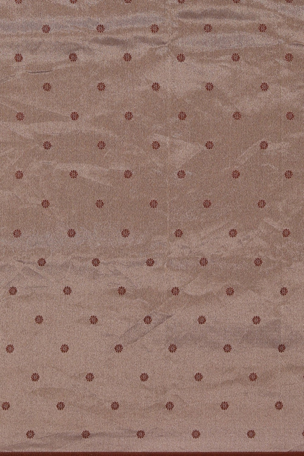 Image of Brown Shimmering Floral Saree