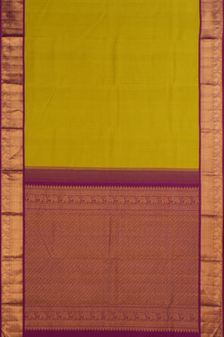 Image of Spring Green Arani Silk Saree