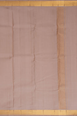 Image of Arani Silk Beige Dhoti With Kanduva (8 X 4)