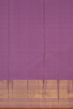 Image of Mauve Purple Floral Brocade Kanchipuram Silk Saree