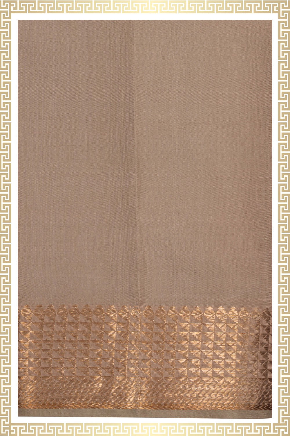 Image of Kanchi Silk Grey Dhoti With Kanduva (8 X 4)