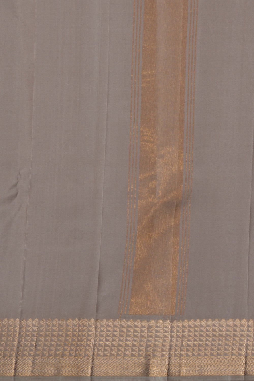 Image of Kanchi Silk Grey Dhoti With Kanduva (8 X 4)