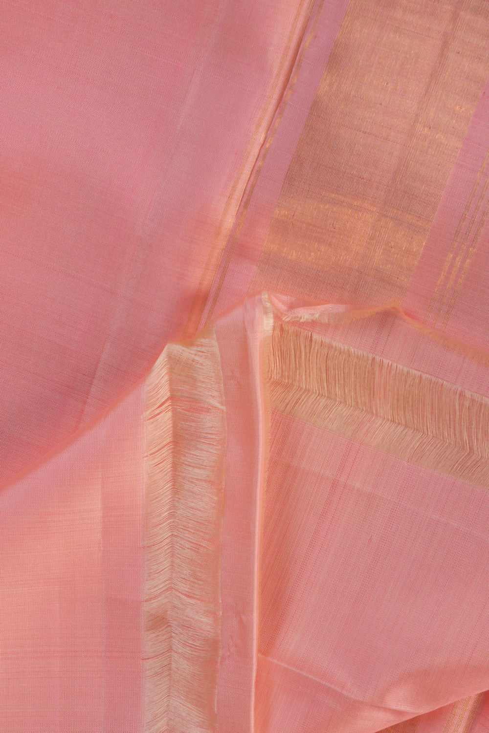 Image of Kanchi Silk Pink Dhoti With Kanduva (8 X 4)