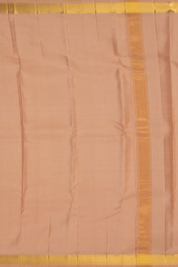 Image of Kanchi Silk Beige Dhoti With Kanduva (8 X 4)