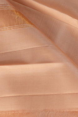 Image of Kanchi Silk Beige Dhoti With Kanduva (8 X 4)