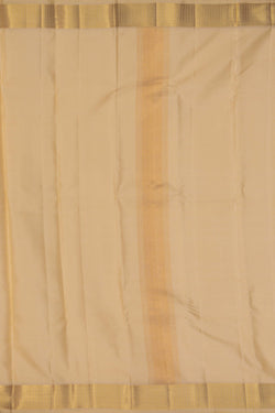 Image of Kanchi Silk Cream Dhoti With Kanduva (8 X 4) 3 Pcs Set