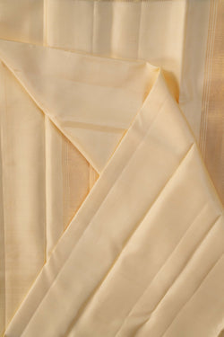 Image of Kanchi Silk Cream Dhoti With Kanduva (8 X 4) 3 Pcs Set
