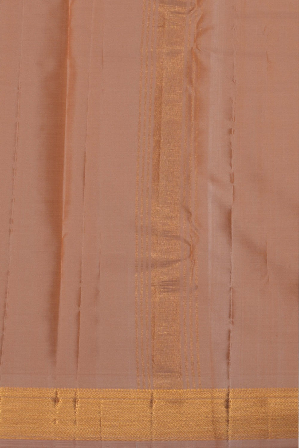 Kanchi Silk Beige Dhoti With Kanduva (8 X 4) 3 Pcs Set