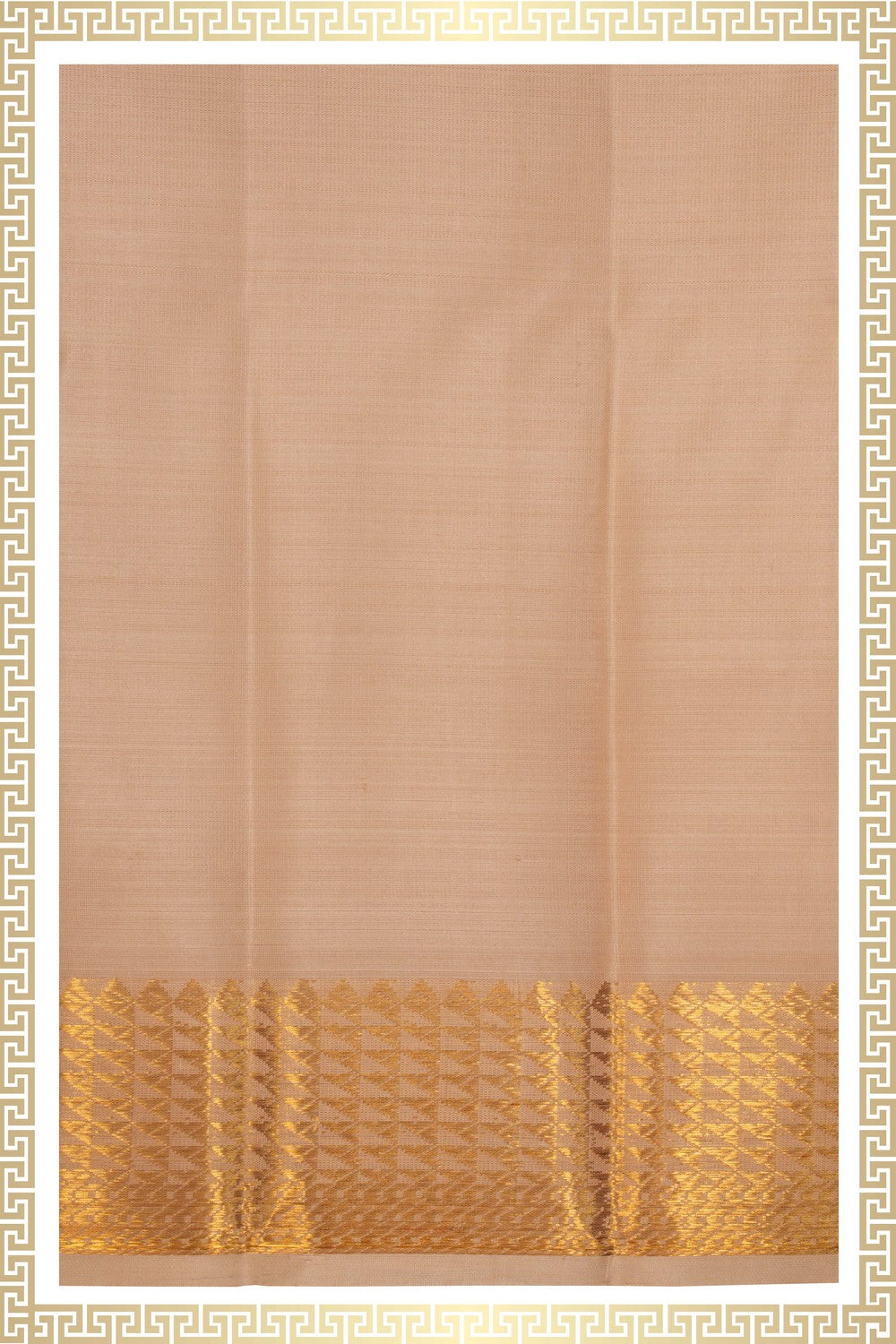 Kanchi Silk Cream Dhoti With Kanduva (8 X 4) 3 Pcs Set