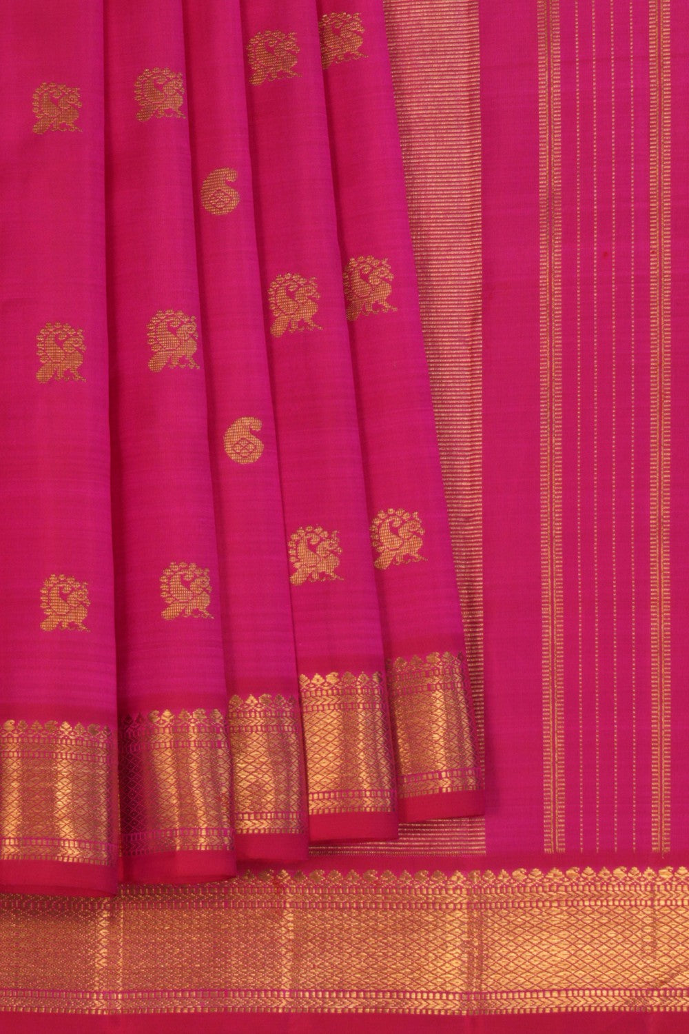 Kanchipuram Silk Pink Saree