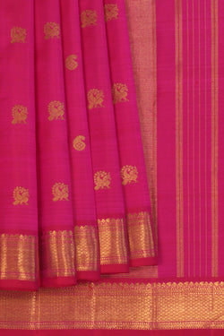 Image of Kanchipuram Silk Pink Saree