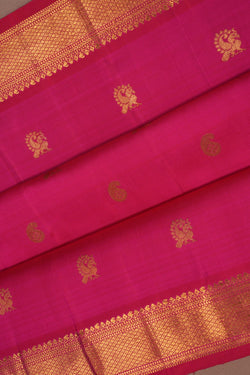 Image of Kanchipuram Silk Pink Saree