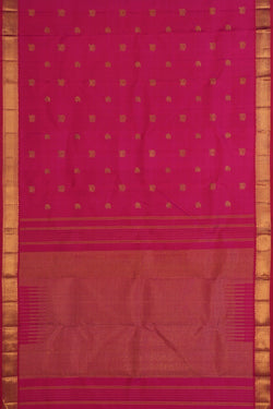 Image of Kanchipuram Silk Pink Saree