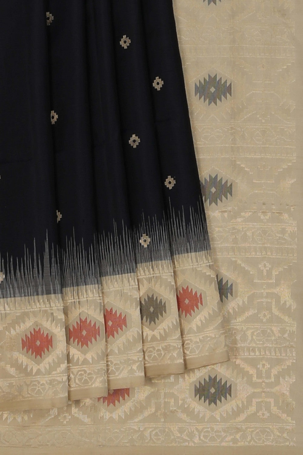 South Silk Black Saree