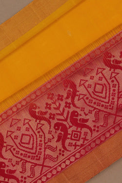 Image of South Silk Mustard Saree