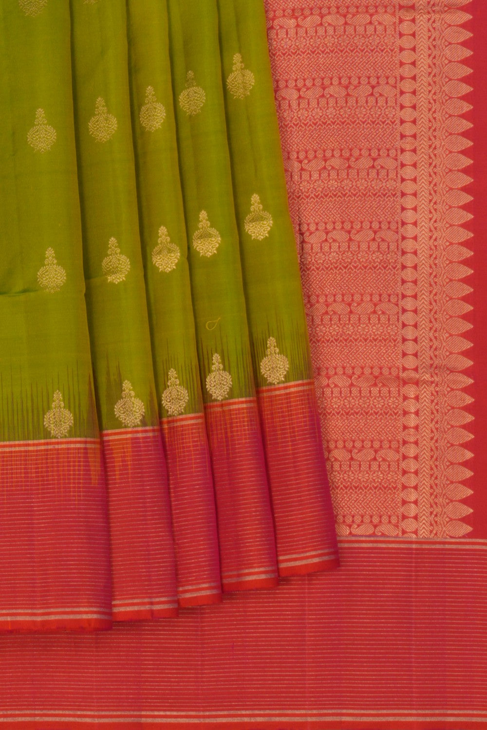 South Silk Green Saree