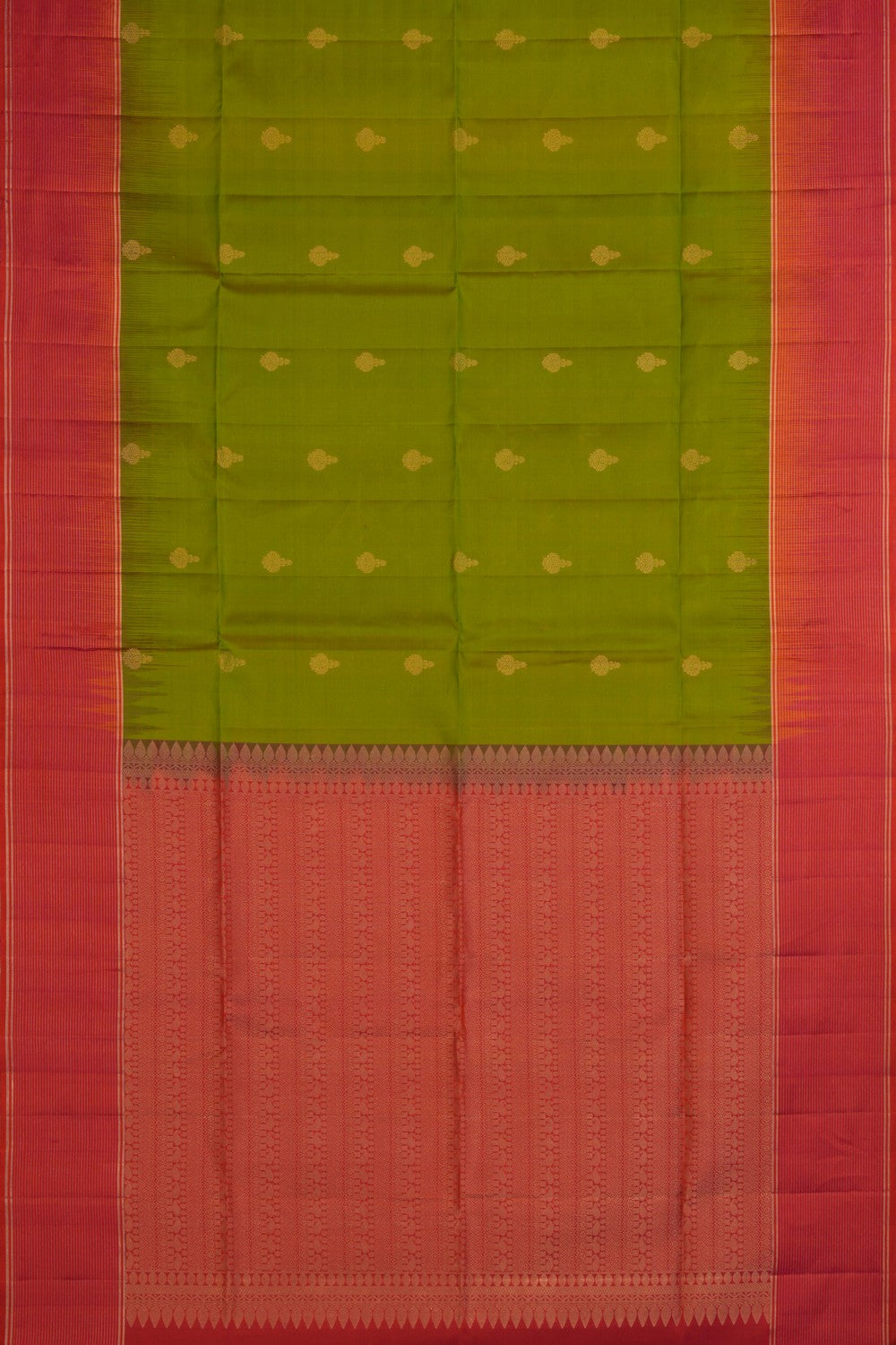 South Silk Green Saree