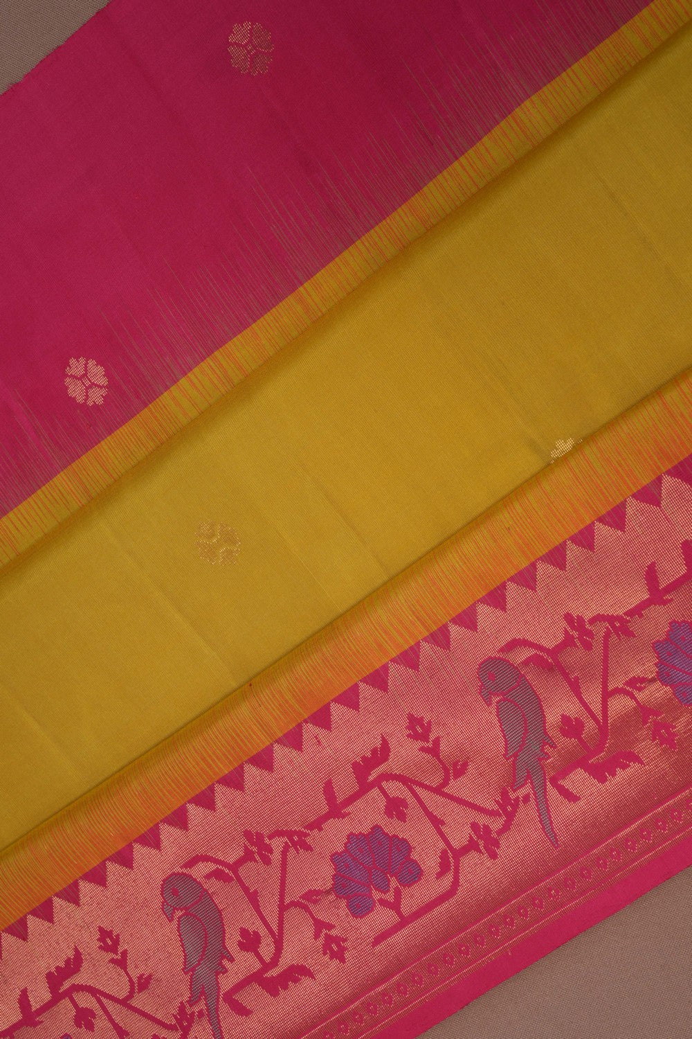 South Silk Green Saree