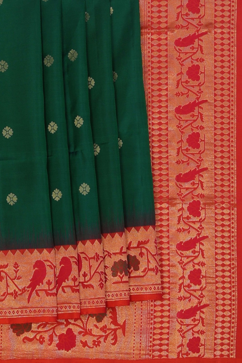 South Silk Green Saree