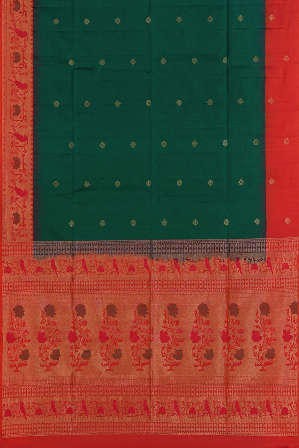 South Silk Green Saree