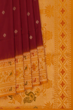 Image of South Silk Maroon Saree
