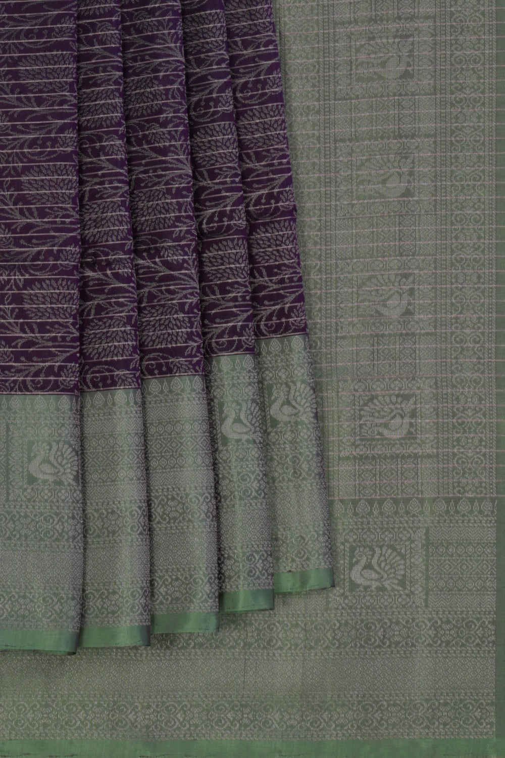 Image of South Silk Purple Saree