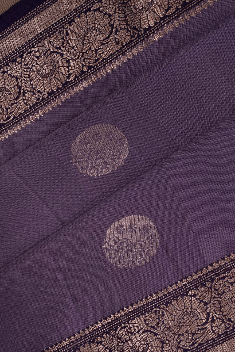 South Silk Purple Saree