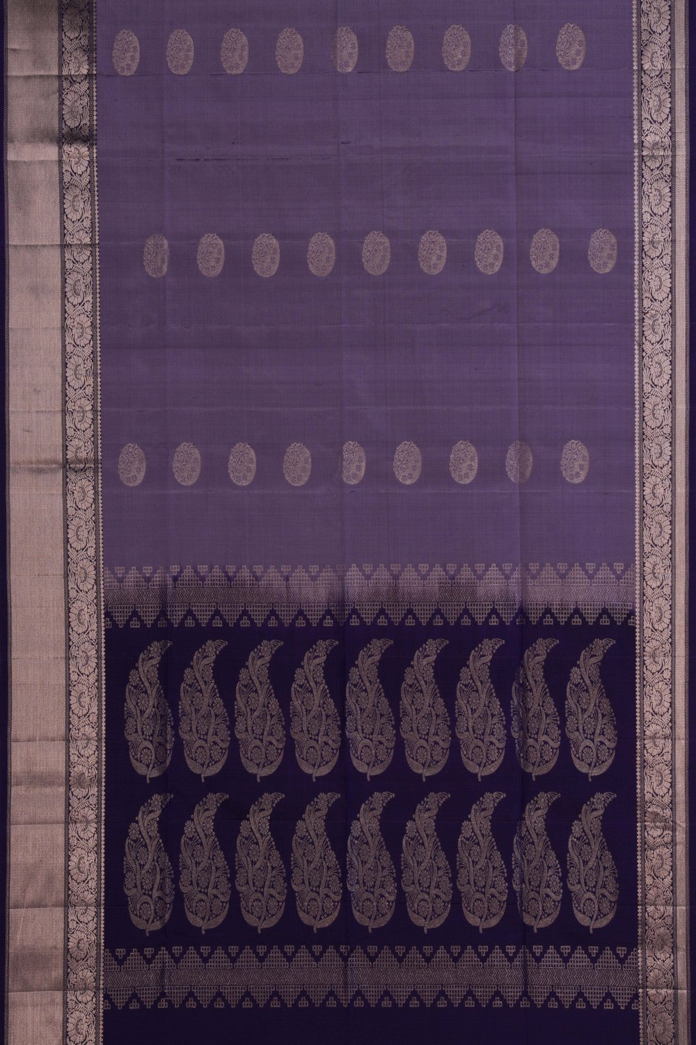 South Silk Purple Saree
