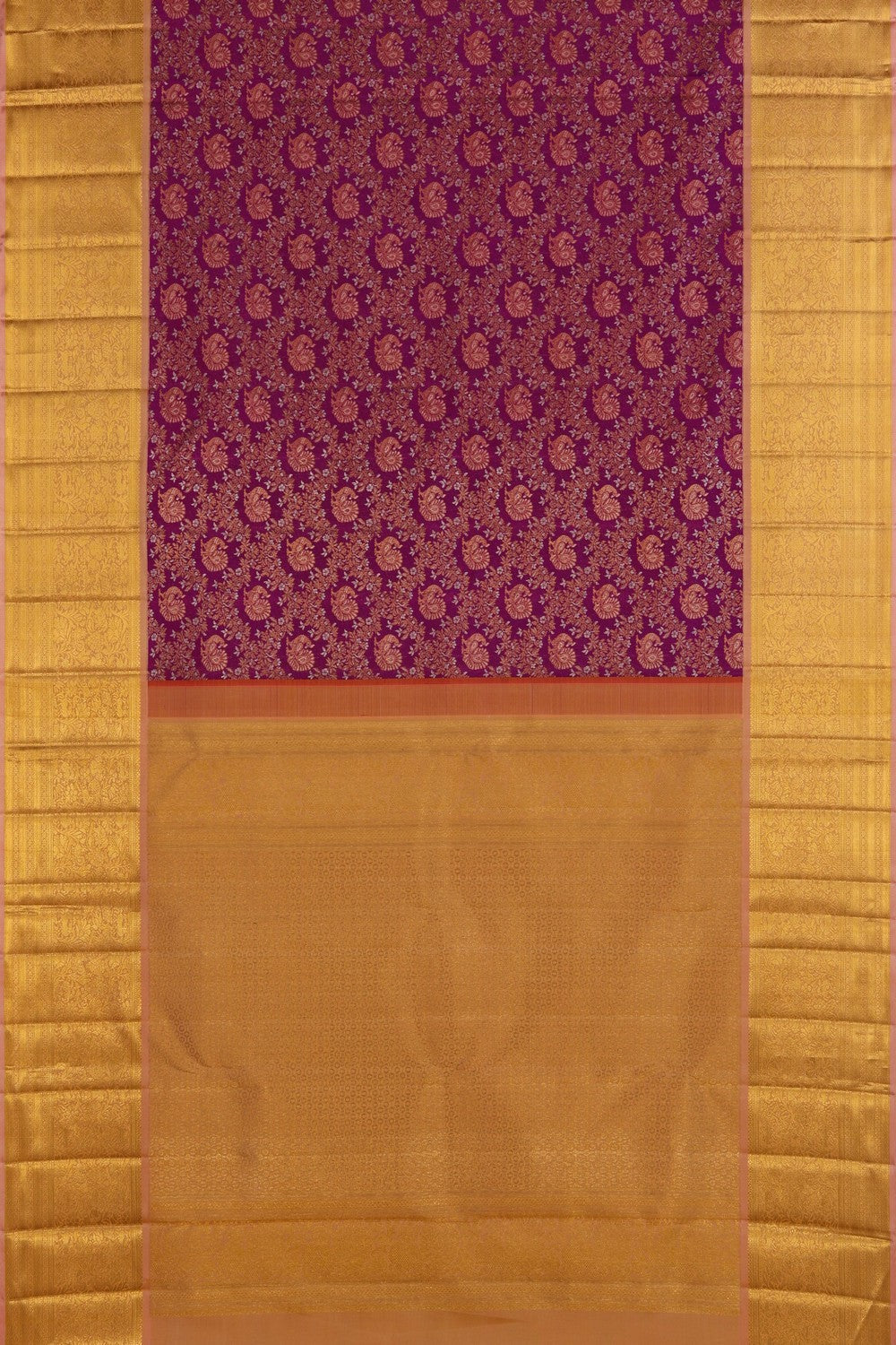 Image of Kanchipuram Silk Purple Saree