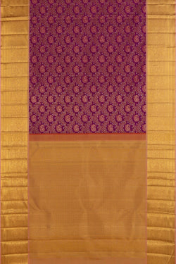Image of Kanchipuram Silk Purple Saree