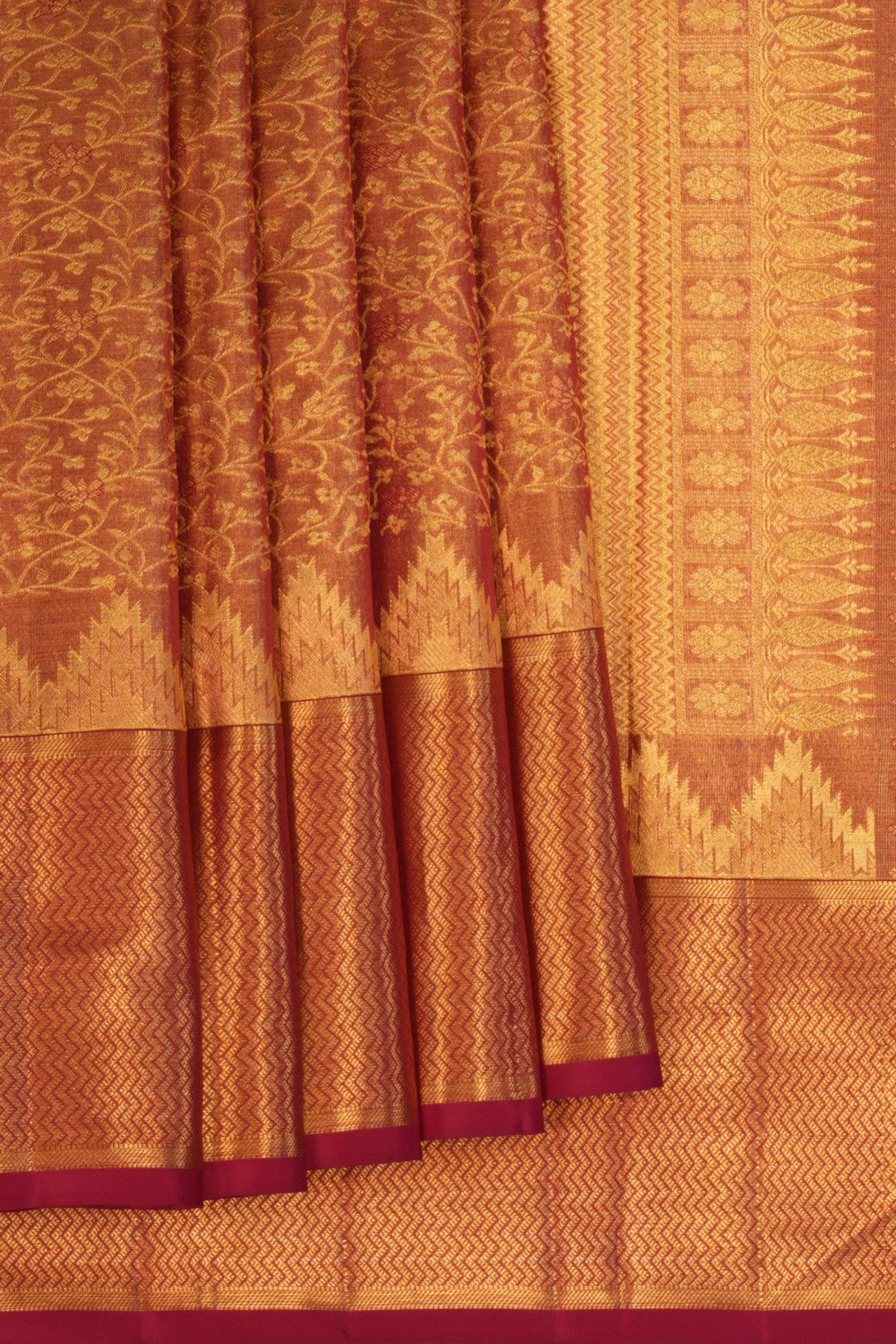 Image of Gold Brocade Kanchipattu Saree
