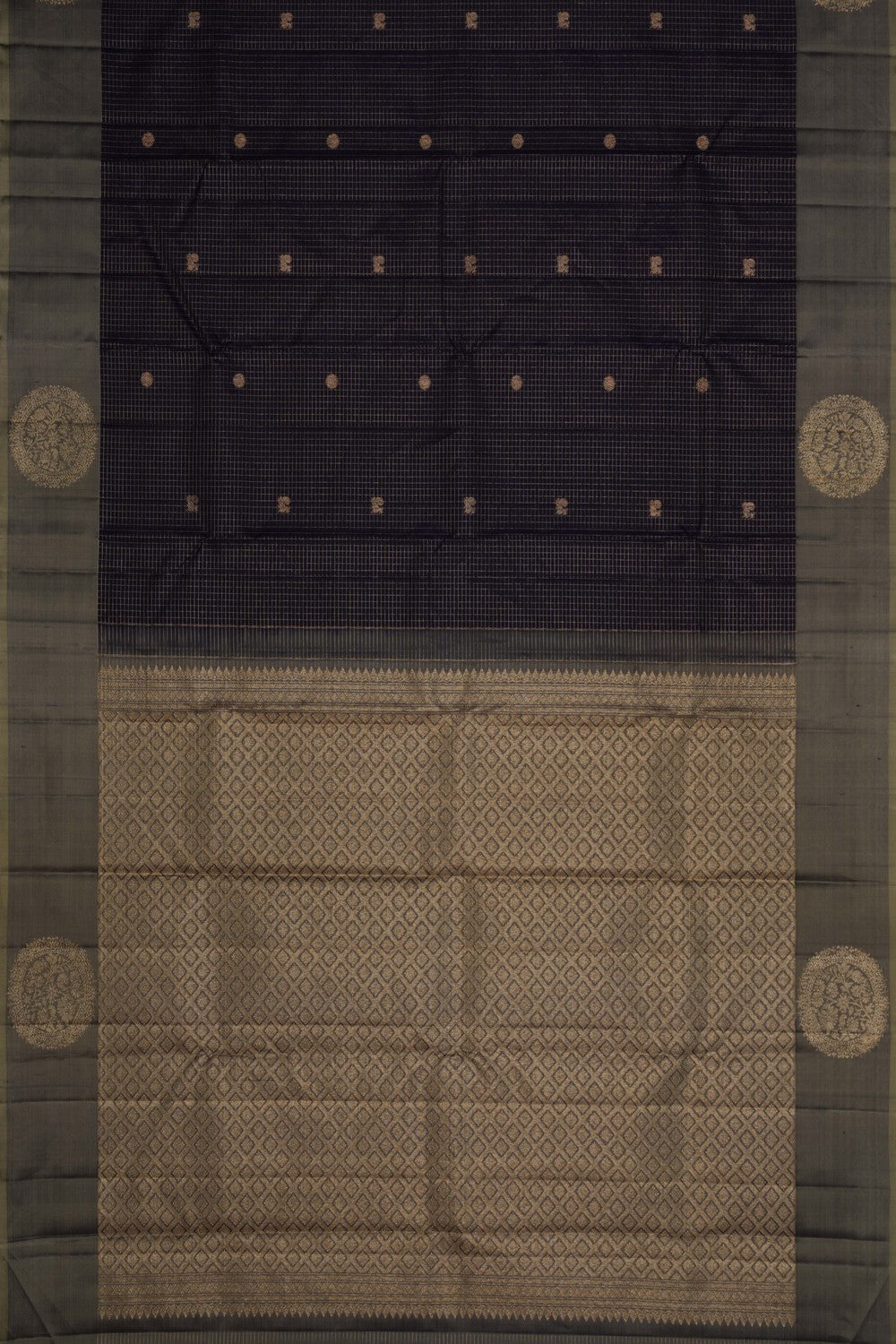 Image of Violet Kattam Arani Silk Saree