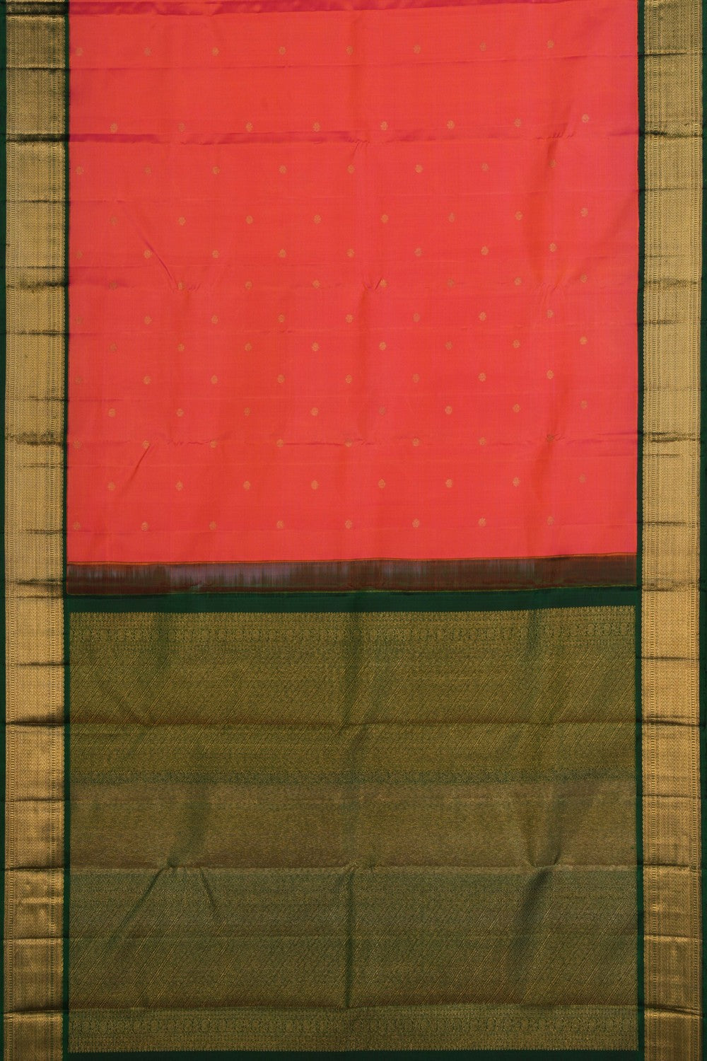 Image of Kanchipuram Silk Fuchsia Pink Saree