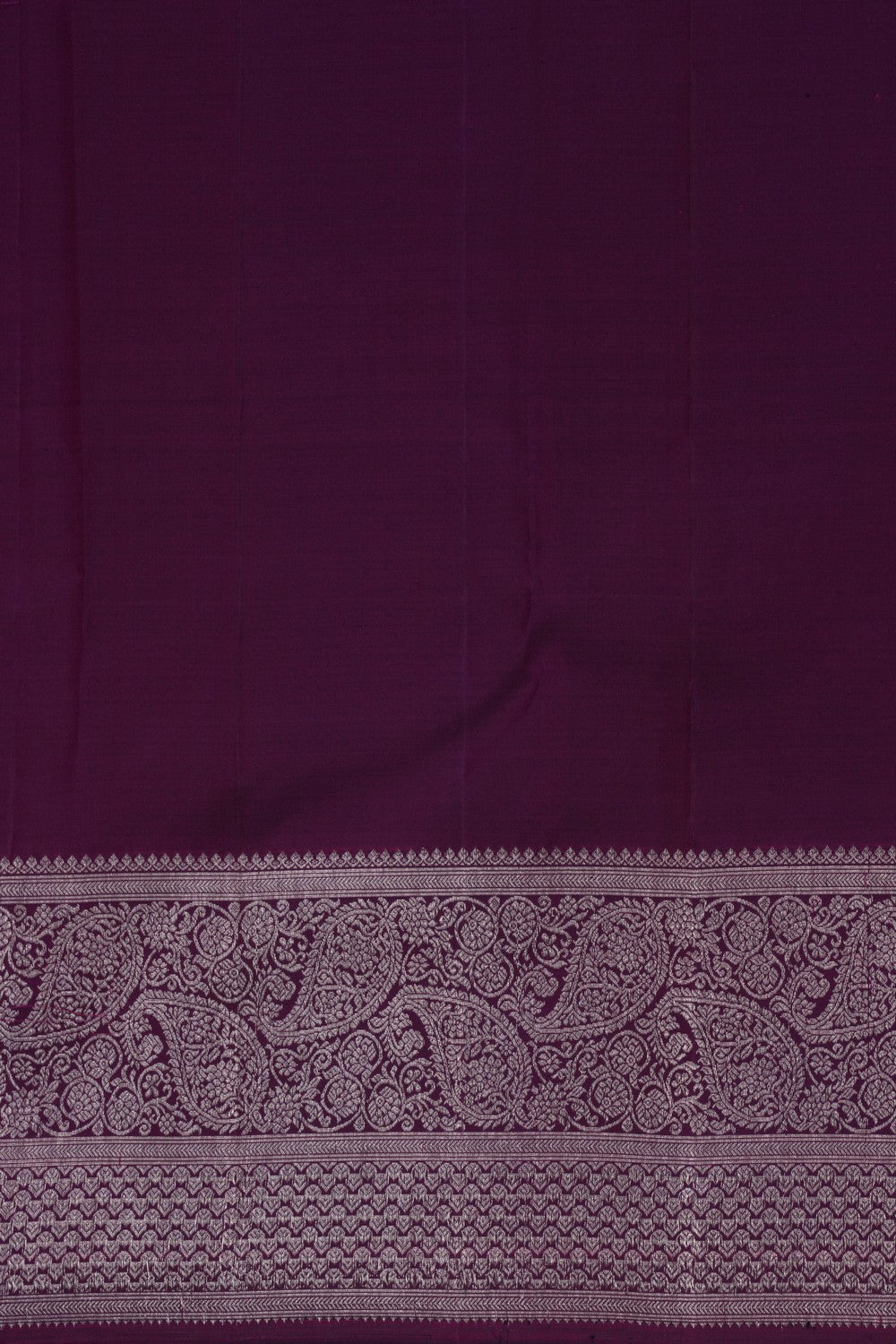 Image of A Regal Purple Kanchipuram Silk Saree