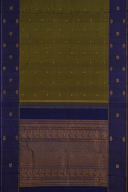 Image of Green Arani Silk Saree