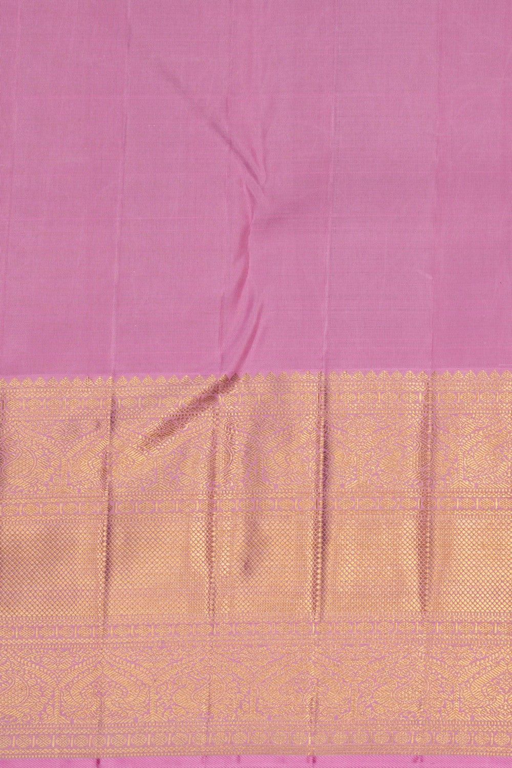 A Regal Purple Kanchipuram Silk Saree