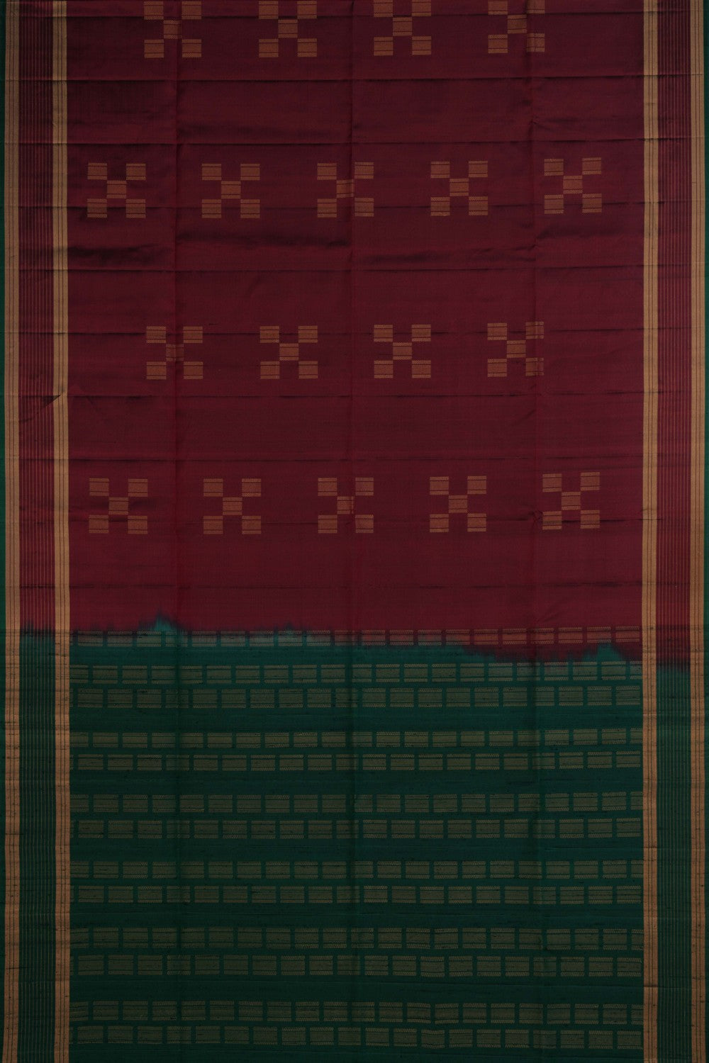 South Silk Maroon Saree