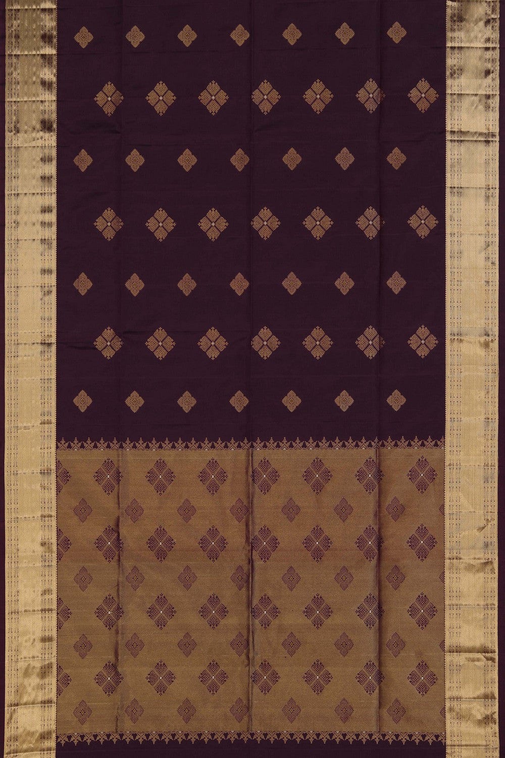 South Silk Violet Saree