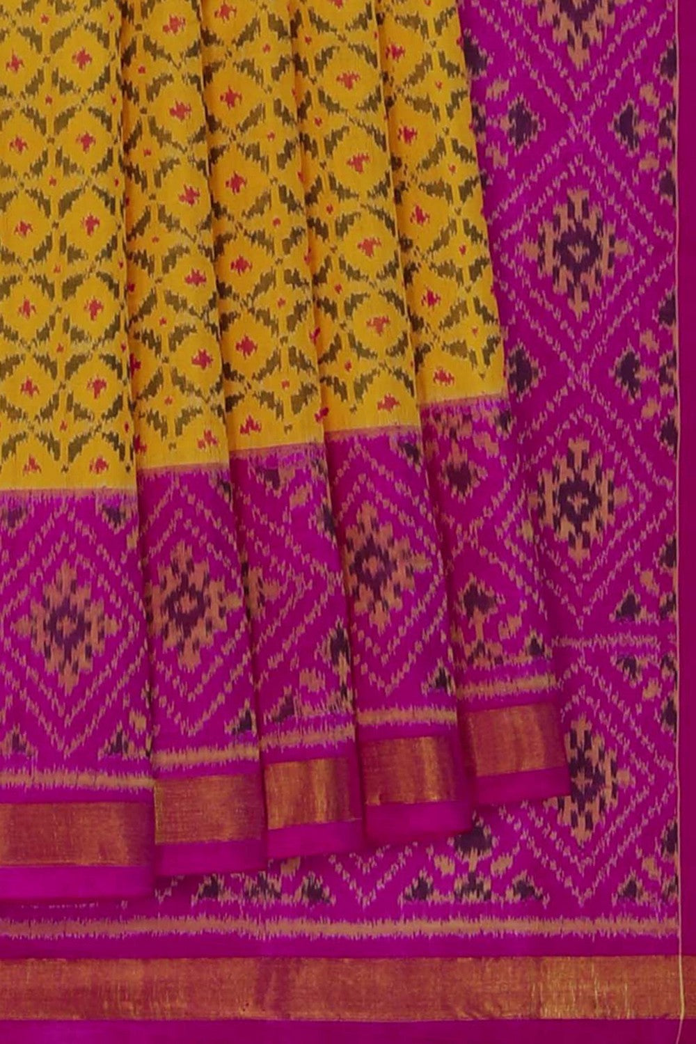 Image of Rajkot Silk Mustard Saree