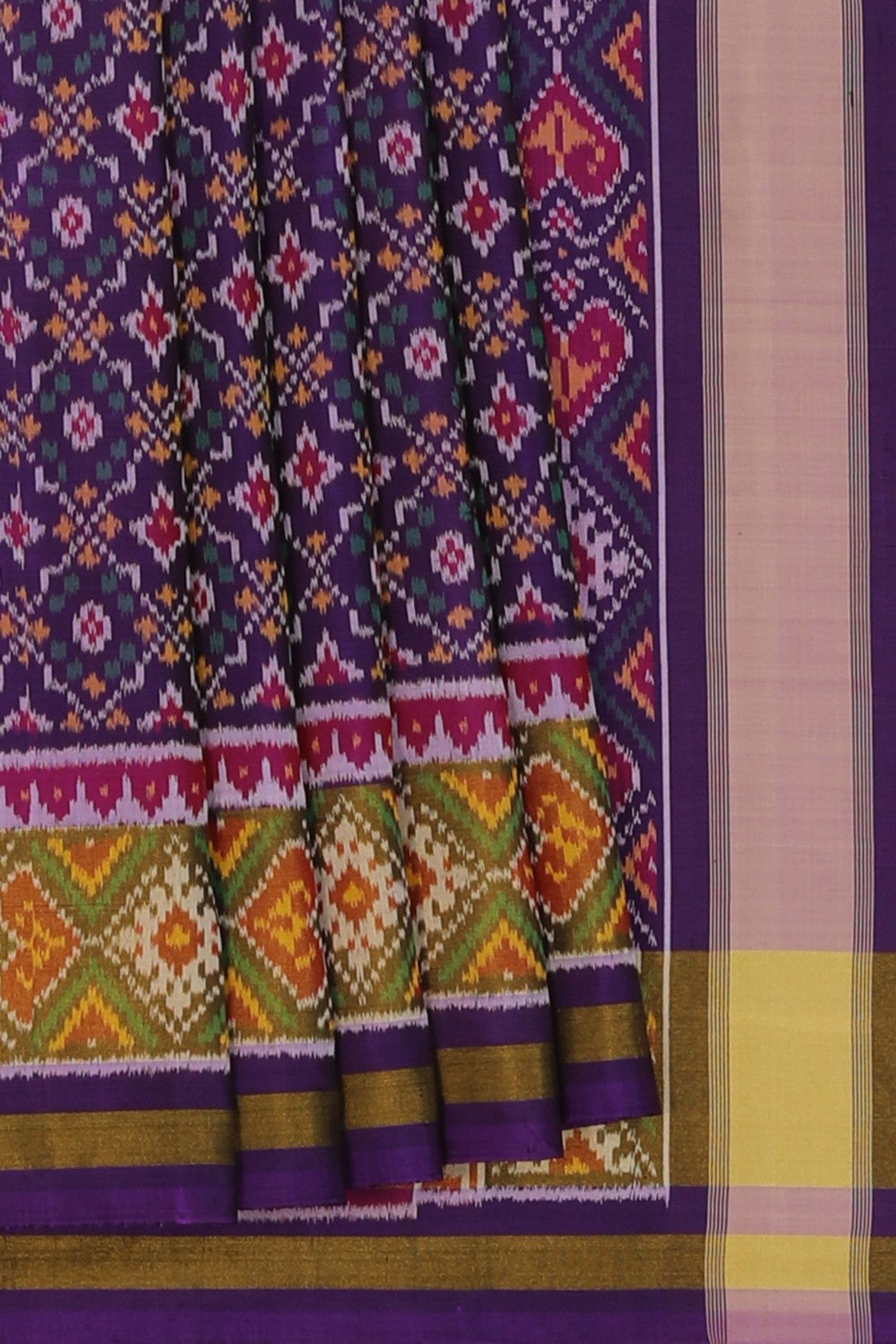 Image of Rajkot Silk Purple Saree