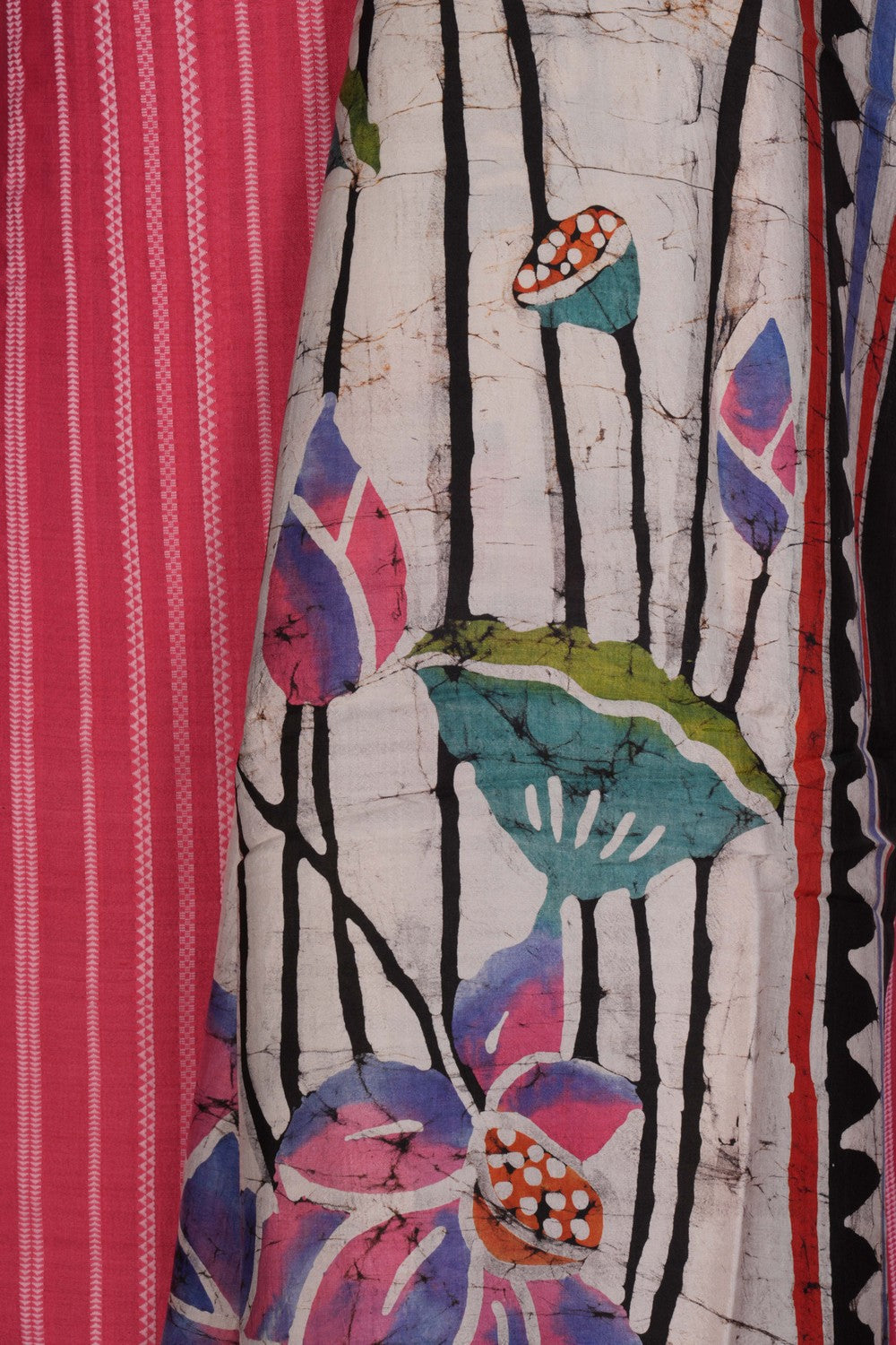 Image of Unstitched Suit Set Tussar Fabric (3 Pcs Set)