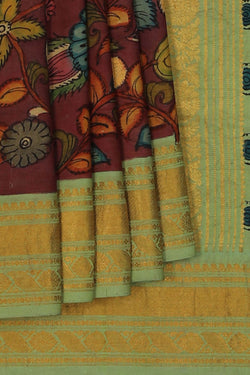 Image of Kalamkari Painting Saree