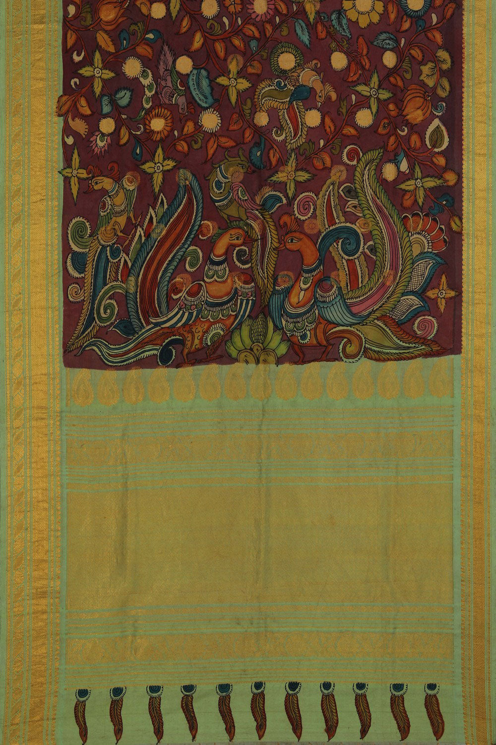 Kalamkari Painting Saree