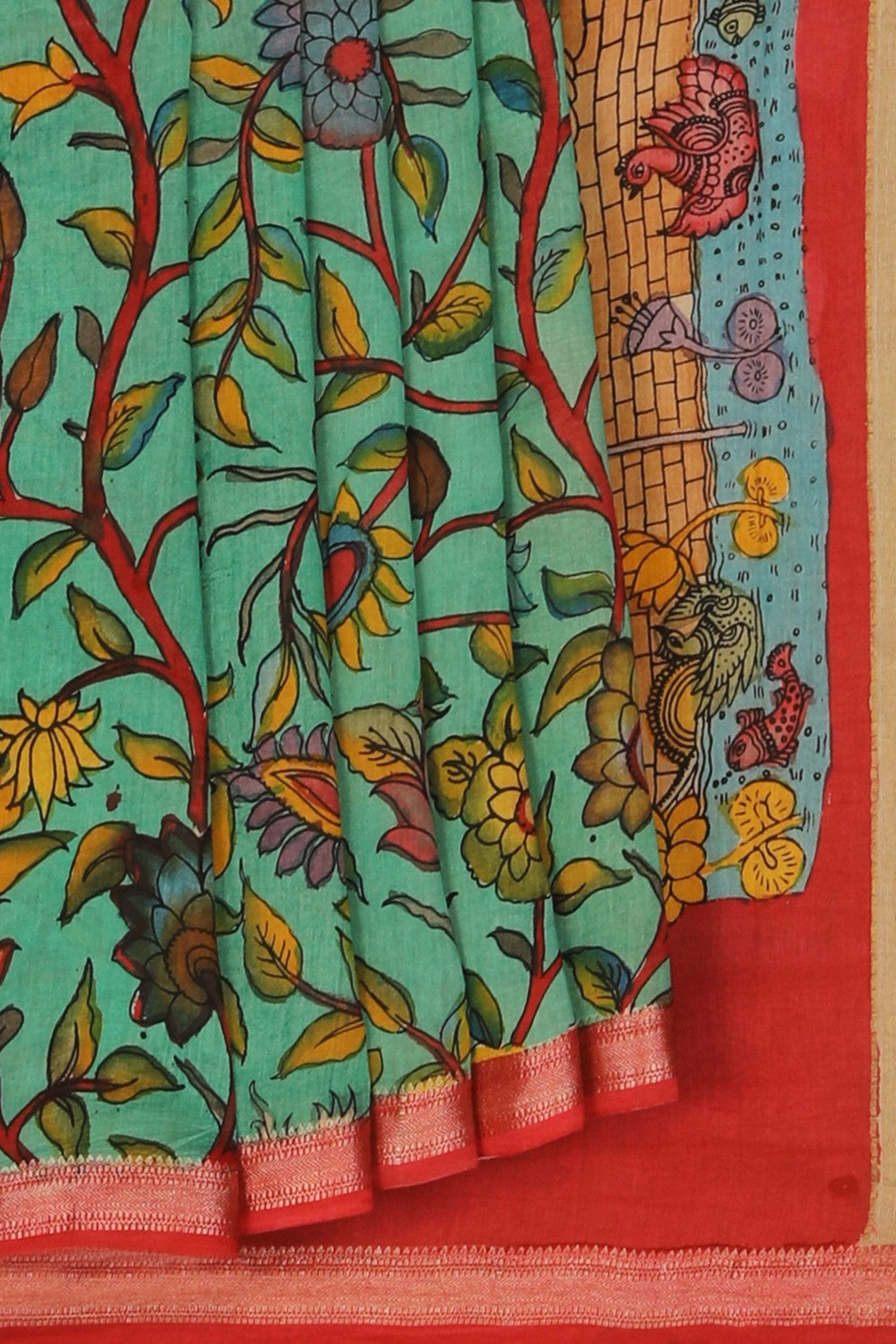 Image of Kalamkari Painting Saree