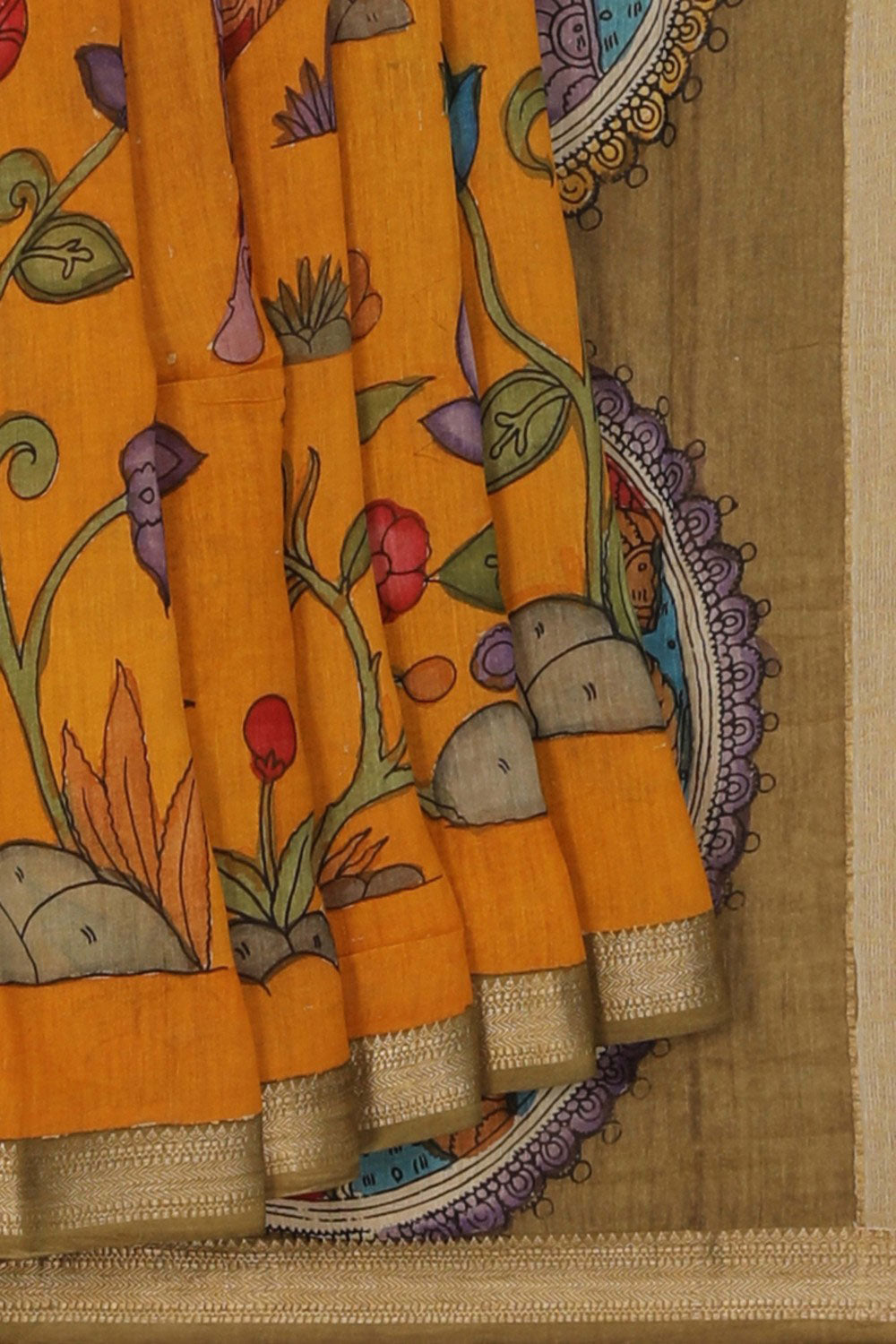 Image of Kalamkari Painting Saree